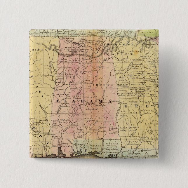 Southern States 15 Cm Square Badge (Front)