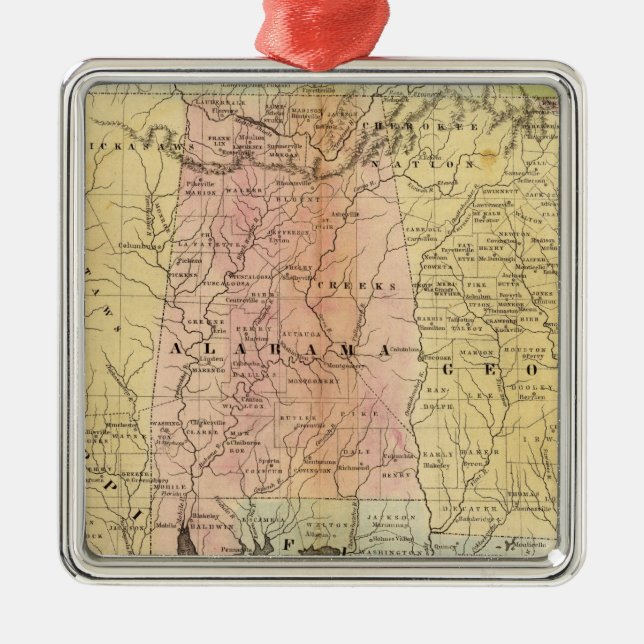 Southern States Metal Tree Decoration (Front)