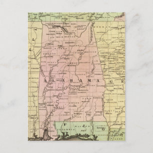 Southern States Olney Map Postcard
