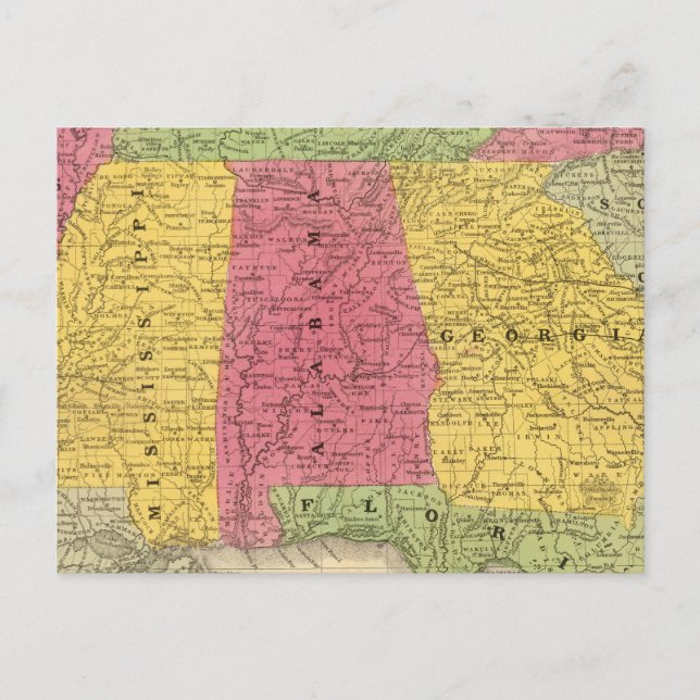 Southern States, USA Postcard (Front)