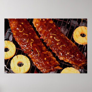 Southern style spareribs poster