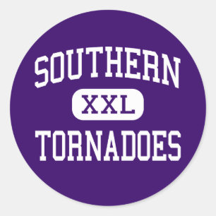 Southern - Tornadoes - High School - Racine Ohio Classic Round Sticker