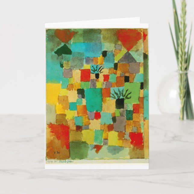 Southern (Tunisian) gardens by Paul Klee Card (Front)