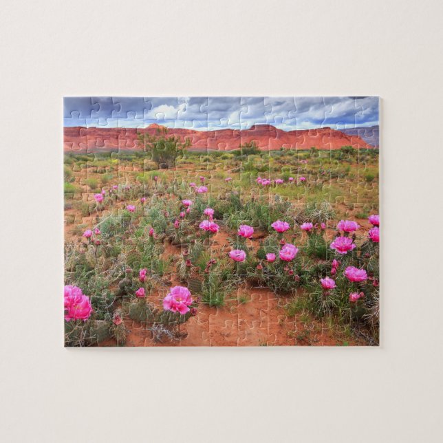 Southern Utah Desert Cactus Spring Jigsaw Puzzle (Horizontal)