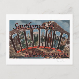 Southern Ute Indian Reservation, Colorado Postcard