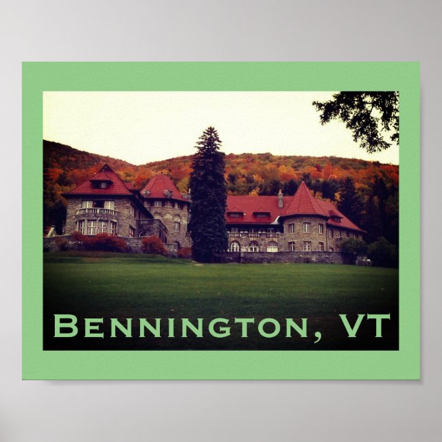 Southern Vermont College Mansion, Bennington Poster (Front)