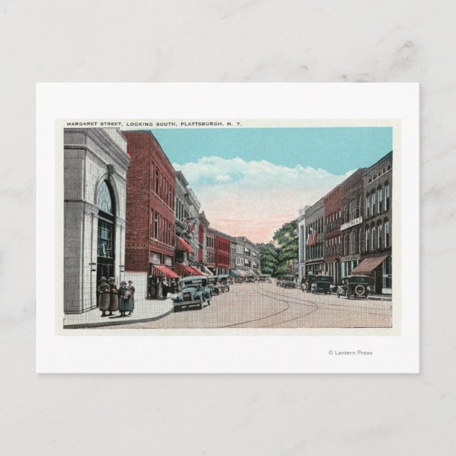 Southern View of Margaret Street Postcard (Front)