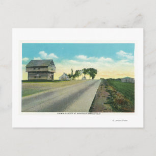 Southern View of Saratoga Battlefield Postcard