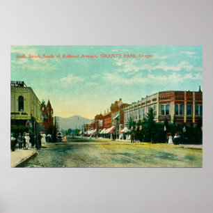 Southern View of Sixth Street from Railroad Poster