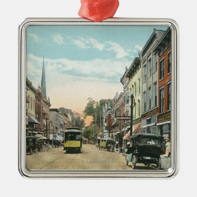 Southern View of Wall Street Metal Tree Decoration (Front)