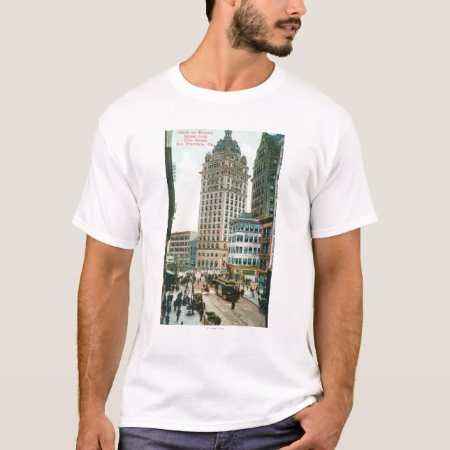 Southern View on Kearny St from Post St T-Shirt (Front)