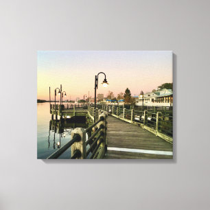 Southern View on Wilmington, NC’s Boardwalk Canvas Print