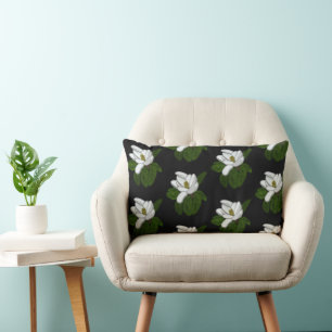 Southern White Magnolia Artwork Pillow