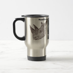 Southern White Rhinoceros Travel Mug