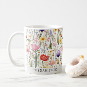 Southern Wildflower Personalized Mug