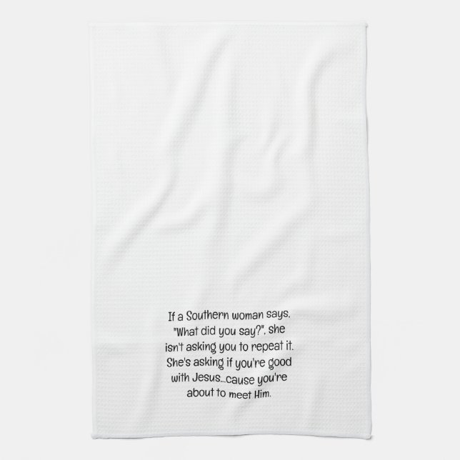 Southern Women Tea Towel (Vertical)
