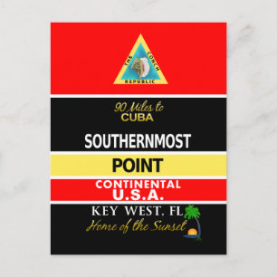 Southernmost Point Buoy Key West Postcard