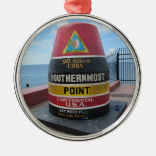 Southernmost point Key West Buoy Metal Tree Decoration