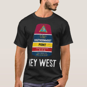 Southernmost Point Key West Florida Keys Souvenir  T-Shirt