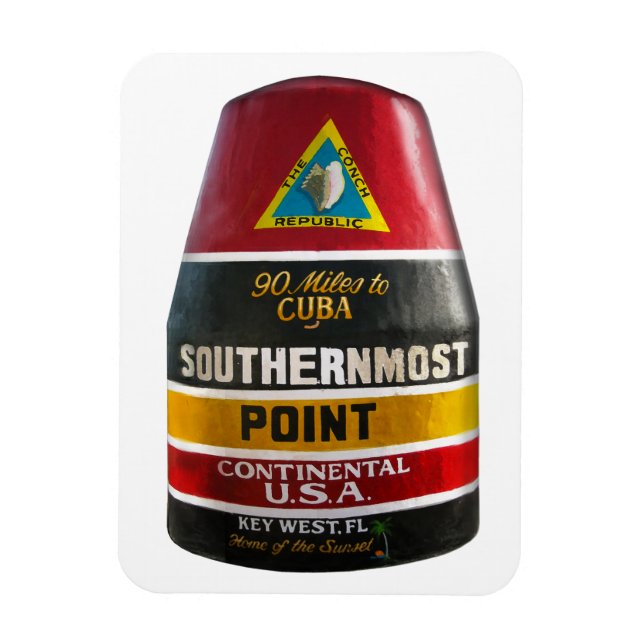 Southernmost Point Key West Magnet (Vertical)
