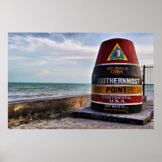 southernmost point key west poster