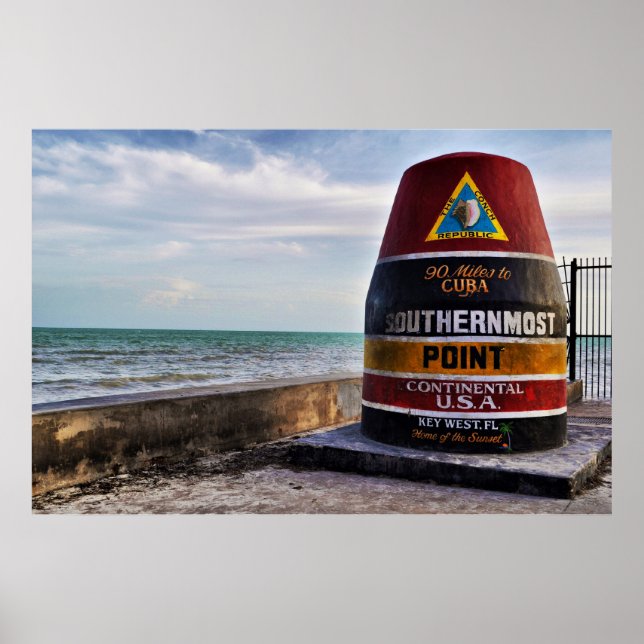 southernmost point key west poster (Front)