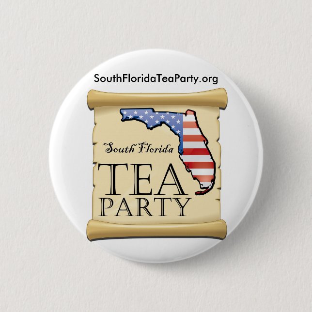 SouthFloridaTeaParty.org 6 Cm Round Badge (Front)