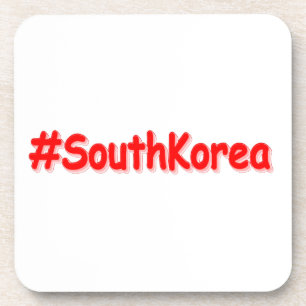 "#SouthKorea" Cute Design. Buy Now Coaster