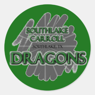 Southlake Carroll Dragons - Southlake, TX Classic Round Sticker