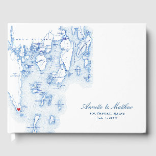 Southport Boothbay Harbour Maine Wedding Guest Book