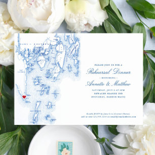 Southport Boothbay Harbour Rehearsal Dinner Invitation