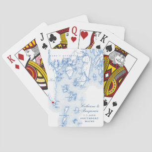 Southport Boothbay Maine Destination Wedding Favou Playing Cards