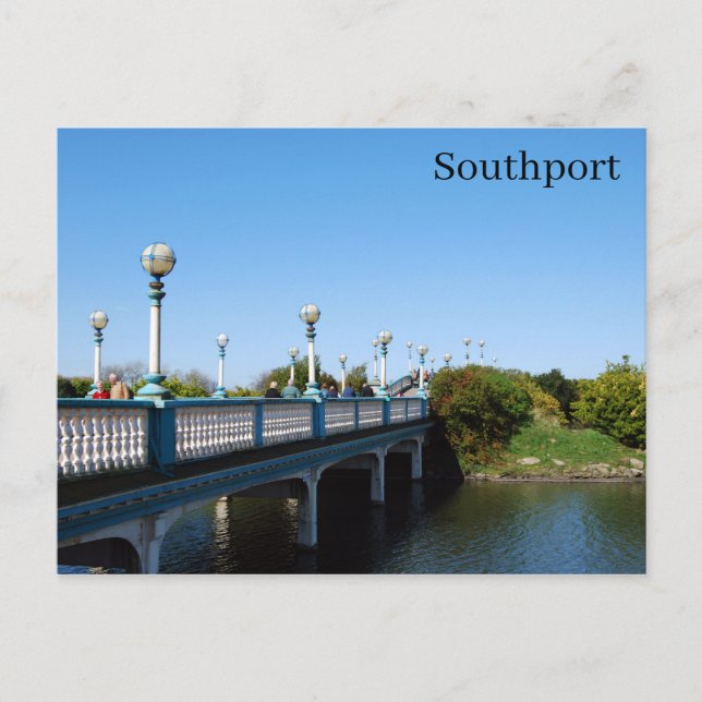 Southport Marine Lake Postcard (Front)