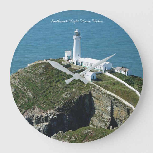 Southstack Light House Wales. Large Clock (Front)