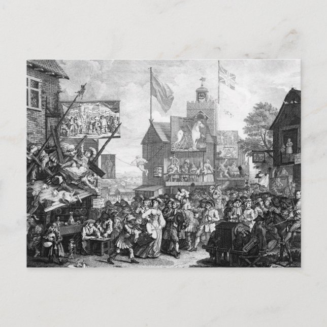 Southwark Fair, 1733 Postcard (Front)