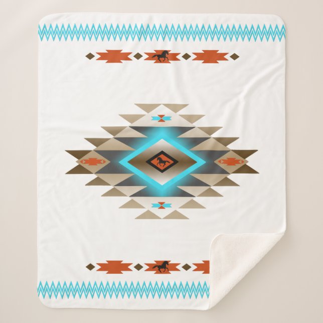 Southwest 3, change size and colour sherpa blanket (Front)