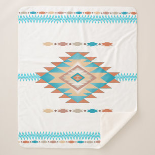 Southwest 4 - changeable colours sherpa blanket