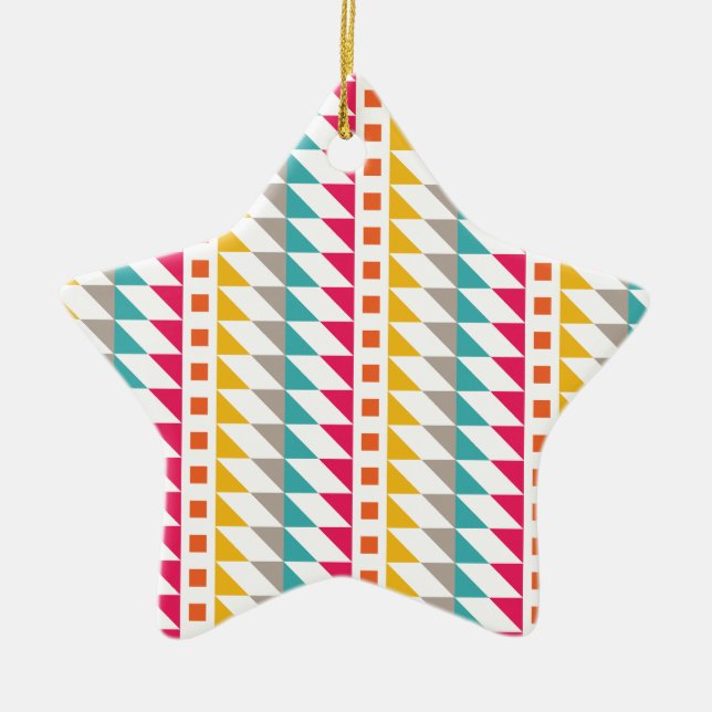 Southwest Abstract Ceramic Tree Decoration (Front)