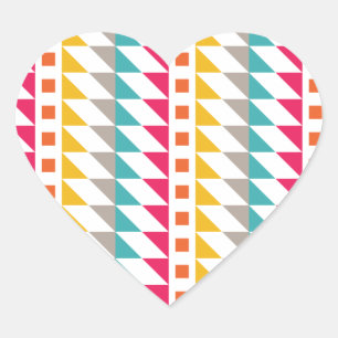 Southwest Abstract Heart Sticker