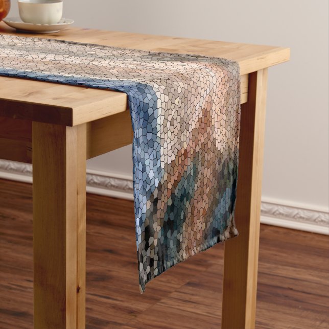 Southwest Abstract Mosaic Natural Landscape Runner (In Situ)