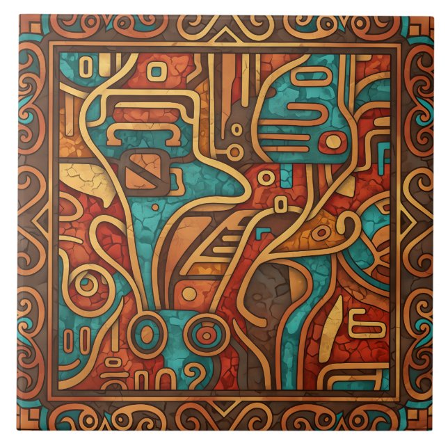 Southwest Abstract Tile (Front)