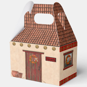 Southwest Adobe and Terracotta Tile House Design Favour Box