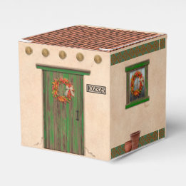 Southwest Adobe Terracotta Tile House Personalised Favour Box