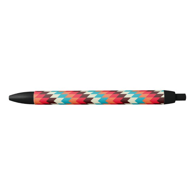 Southwest America Native Pattern Black Ink Pen (Front)