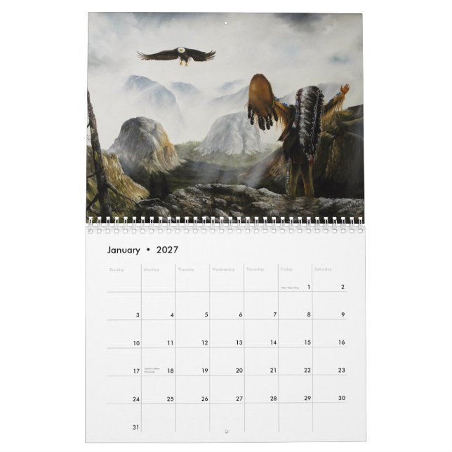  Southwest and Native American Indian Art Calendar (Jan 2027)