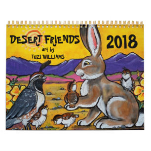 Southwest Animal Wildlife Friend Any Year Calendar