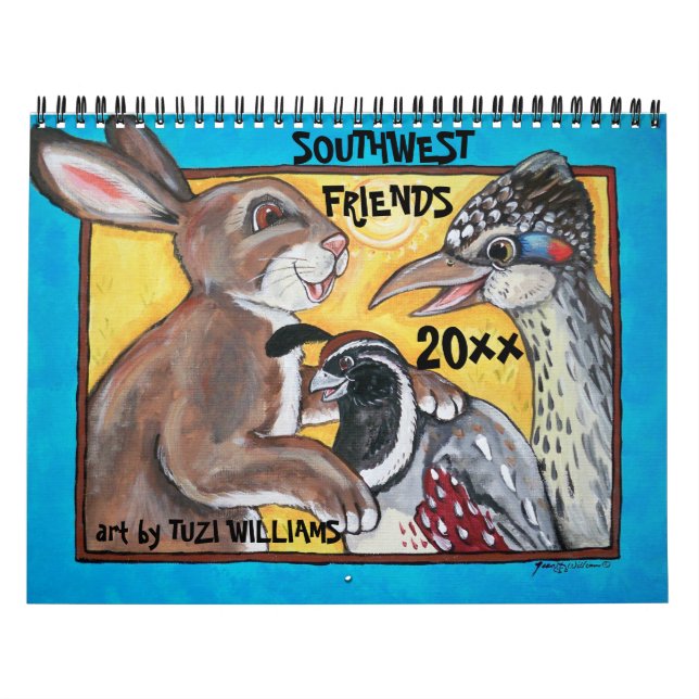 Southwest Animals Wildlife Calendar Cute Any Year (Cover)