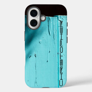 Southwest Art Turquoise Door, Personalised Name iPhone 16 Case