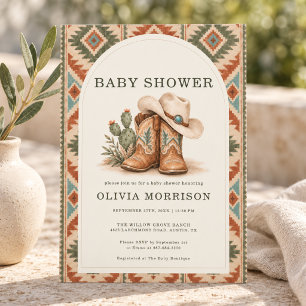 Southwest Baby Shower Invitation