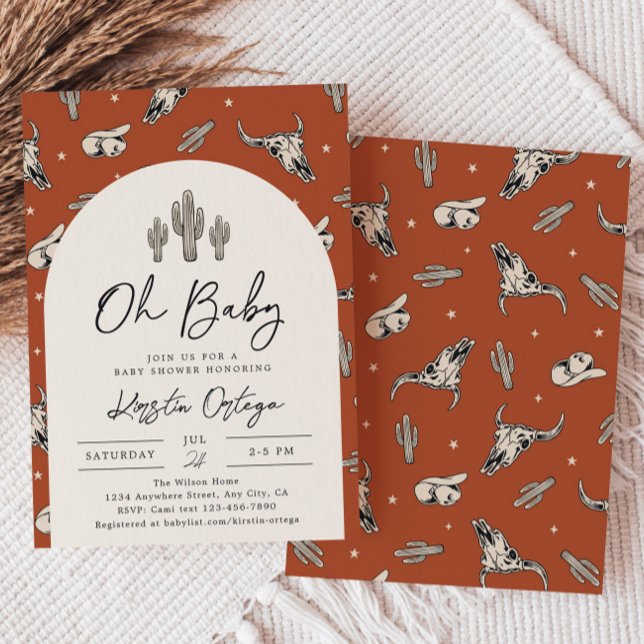 Southwest Baby Shower Invitation | Western Baby (Creator Uploaded)